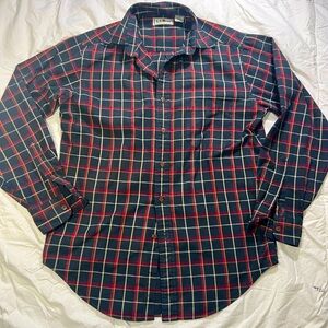 S ll bean king sleeve button up